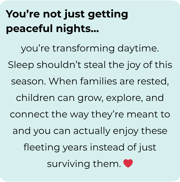 Why Your Baby or Toddler Isn’t Sleeping — Take the Free Sleep Quiz | Otterly Thriving Light blue box with black text.